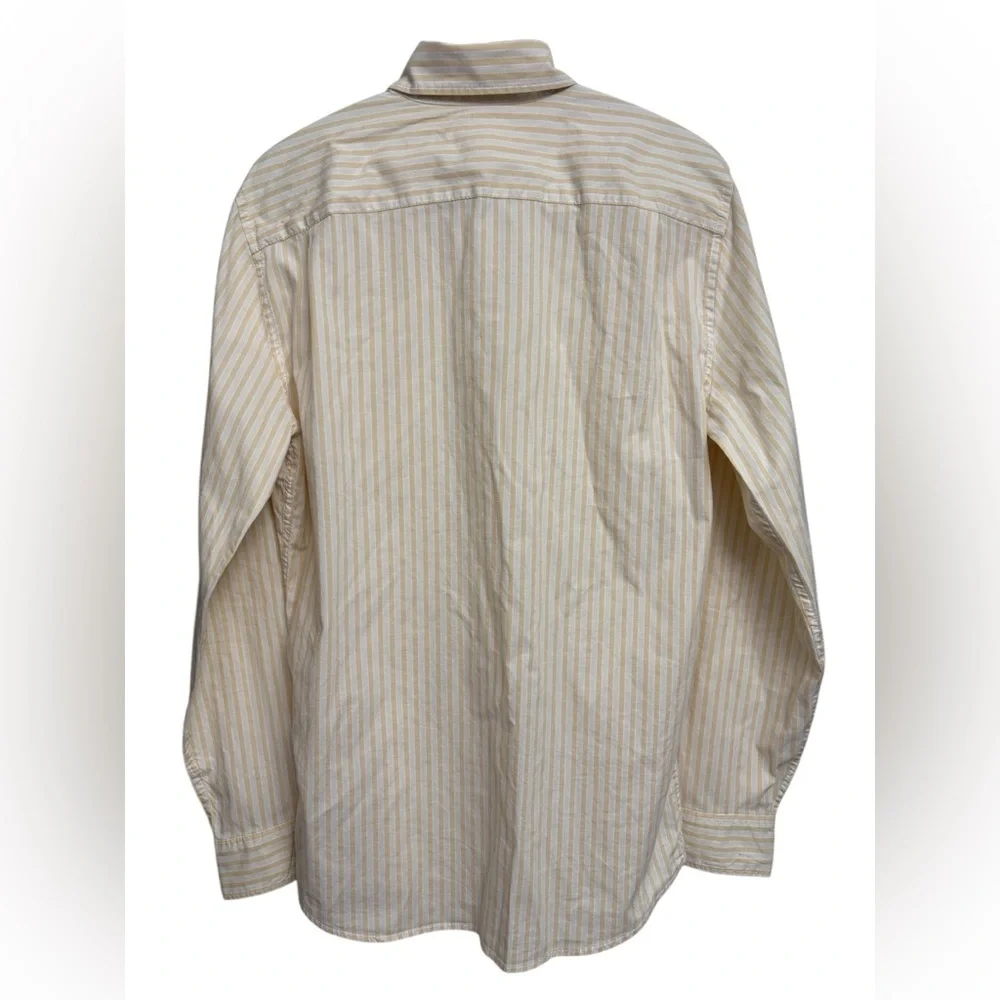 GAP Slim Fit Stretch Poplin Striped Shirt Size M - Picture 3 of 5